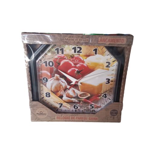 Relógio preto gama tempero