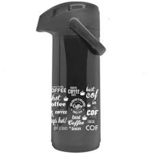 GARRAFA TÉRMICA ALADDIN MASSIMA 1,0L PRETA E MARROM DECORADA